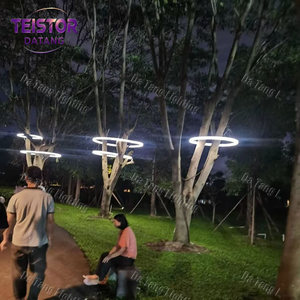 Grandes décorations lumineuses de Noël en forme d'anneau pour les arbres suspendus dans les parcs de stations balnéaires et les centres commerciaux - Product Image 6