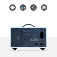 CHORDIO A3 Enceinte Portable pour un Confort en Voyage - Haut-parleur sans fil pour l'extérieur, Design Blanc Épuré
