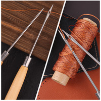 Onwear — Kit professionnel de poinçon en cuir, aiguilles pour couture de chaussures, 2 pièces
