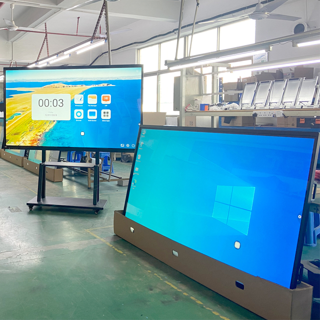 55 65 75 85 86 98 Inch LCD 2K 4K IR Touch Screen Interactive Smart Digital Whiteboard Display for Education Classroom Conference
