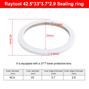Pour RayTools Original 1064nm bague d'étanchéité de fenêtre de protection rondelle de joint torique nouvelle condition pour la lentille de tête de découpe Laser à Fiber - Product Image 6