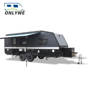 ONLYWE Remorque de camping-car tout-terrain de luxe, <span class=keywords><strong>caravane</strong></span> pliable vers l'avant, conforme aux normes australiennes - Product Image 1