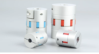 Connecteur de vis à double diaphragme, élastique, en forme de trèfle, à couple élevé, pour vis de commande de moteur pas à pas et servo-moteur