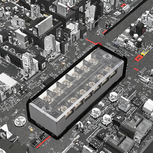 Tb-2506 600V 25A kép hàng đồng thau ô tô 2-cực điện <span class=keywords><strong>Barrier</strong></span> Strip khối dây dây nối 6 vị trí vít thiết bị đầu cuối - Product Image 2