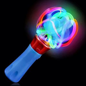 Hot Sale Neon <b>Glow</b> LED Light up Spinning <b>Ball</b> Wand for Kids Included Batteries for Birthday Christmas New Year Light up Toys - Product Image 2