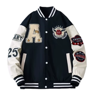 Veste de baseball personnalisée Hip Hop Varsity, broderie vintage, veste de baseball pour homme, veste de baseball unisexe