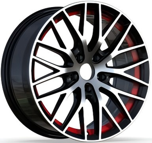 Rueda de Aleación Negra de 17 Pulgadas con 4/5 Orificios Personalizada de Fábrica para Automóviles Modificados - Product Image 1