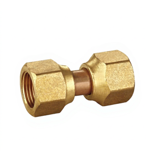 Conector de tubo hexagonal de latón para tubería de cobre, forjado, para suministro de agua - Product Image 1