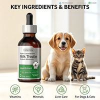 Suplemen Cair CoQ10 untuk Anjing & Kucing - Dukungan Imunitas & Detoksifikasi Hati, Penyerapan Cepat & Botol Aman, Bebas Biji-bijian
