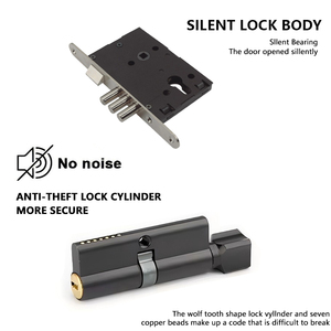 Chất Lượng Cao Phần Cứng Thương Mại Kẽm Hợp Kim Cửa Xử Lý Tùy Chỉnh Hai Mặt Mở Cửa Rắn Đòn Bẩy Xử Lý Lỗ Mộng Ổ Khóa - Product Image 4