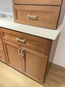 Gabinetes de cocina modulares RTA modernos directos de fábrica de Vietnam, madera contrachapada de alta calidad, MDF, bisagra acrílica de madera, cajón deslizante, Apartamentos - Product Image 6