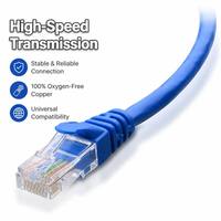 Connecteur RJ45 OEM, 8 conducteurs, câble Ethernet Cat5e UTP en cuivre nu avec connecteur rapide
