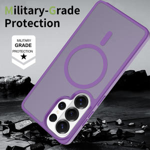 Высококачественный чехол для телефона с эффектом кожи, магнитный, для <span class=keywords><strong>Samsung</strong></span> S26 Ultra, фиолетовый, чехол-накладка для мобильного телефона <span class=keywords><strong>Samsung</strong></span> S25 24 23 22 - Product Image 4