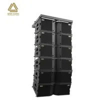 Système de sonorisation Line Array double 8 pouces SLA-8C, caisson de basses passif/actif avec contrôle par bouton et écran LCD pour usage commercial et domestique