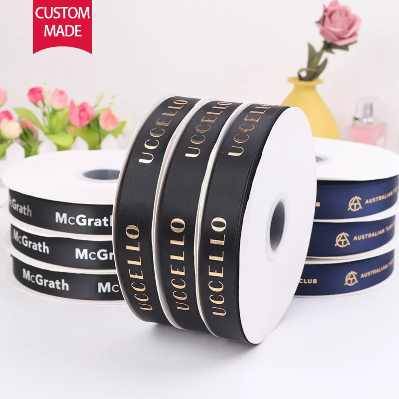 Hot bán mặt duy nhất đôi mặt polyester satin Ribbon bán buôn satin Ribbon Nhà cung cấp