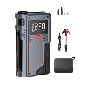 Car Inflator Portable Air Pump Emergency Start Power Bank Portable Battery Type-c Power Bank Car Motorcycle Bicycle Basketball