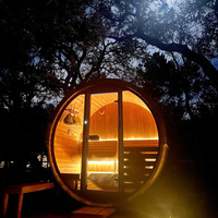 Sauna finlandais moderne et traditionnel électrique/à bois, infrarouge lointain, vapeur sèche, en cèdre rouge/huile de bouis/pin, avec poêle de chauffage 6KW, pour villa et salle de sport