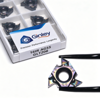 Insertos de Roscado de Carburo de Tungsteno Indexables ISO LDA 16ER1.0/1.5/1.75/2.0/2.5/3.0 16IR1.0/1.5/1.75/2.0/2.5/3.0 16ERAG60 16IRAG60