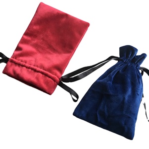 Sacs cadeaux en toile de coton et velours avec cordon de serrage pour bijoux, bonbons, cadeaux de Noël et d'anniversaire - Product Image 1