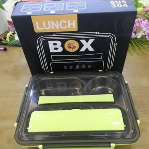 Bento Box per pranzo scolastico <span class=keywords><strong>a</strong></span> tenuta 304 in acciaio inossidabile per uso alimentare con <span class=keywords><strong>piatti</strong></span> e <span class=keywords><strong>piatti</strong></span> - Product Image 5
