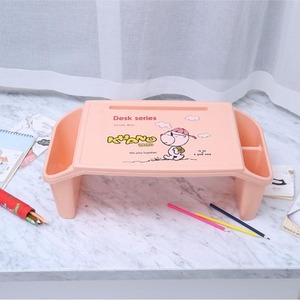 Mesa de estudio de plástico para niños, mesa pequeña de plástico PVC con ranura para tarjeta de ordenador y portavasos - Product Image 4
