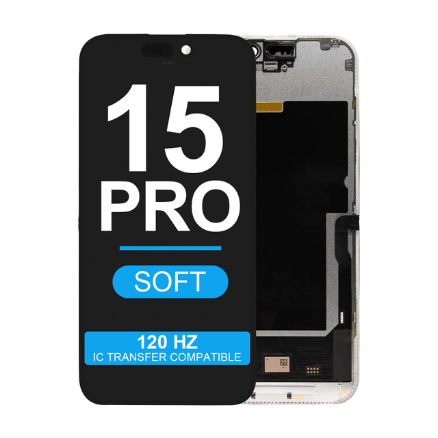 New Arrival 120HZ Flexible OLED 6.1-inch Screen for Iphone 15 Pro Repair Replacement High Quality Display Screen 1 Year Warranty