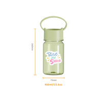 Bouteille d'eau Tritan 460 ml/16 oz, anti-fuite, sans BPA, bouteille de voyage compacte pour enfants avec poignée, logo personnalisé, vente en gros