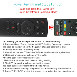 Télécommande vocale G20S 2.4G sans fil, souris aérienne, microphone, gyroscope, apprentissage IR pour Android TV Box <span class=keywords><strong>PC</strong></span> - Product Image 5