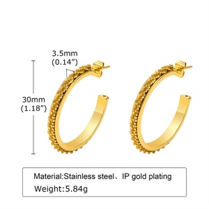 ต่างหูแฟชั่นทรงหยดน้ำ วัสดุสแตนเลสอย่างดี สำหรับผู้หญิง - Product Image 5