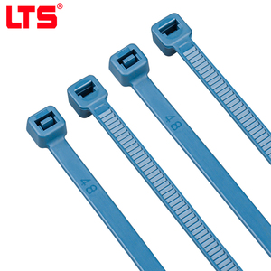 สายรัดเคเบิลโลหะแบบล็อคตัวเองได้ LTS ขนาด 7.6x400 มม. พร้อมใบรับรอง CE RoHS สำหรับสายเคเบิลอาหาร ยา และไฟฟ้า - Product Image 1