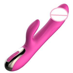 Güçlü otomatik teleskopik vibratör darbe sokmak dil yalama yapay penis G spot vibratör vajina masaj aleti seks oyuncakları kadın için - Product Image 4