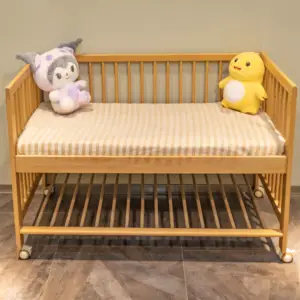 8-in-1 Convertible Crib with Toddler Bed Conversion Kit For Kids Rest Bed Daycare Furniture Kids cribs Wooden crib set