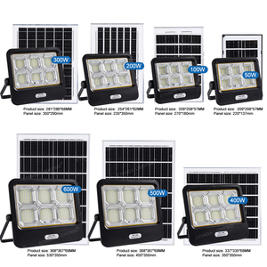 Độ sáng cao năng lượng mặt trời lũ ánh sáng 500W 600W ngoài trời không thấm nước dẫn đèn năng lượng mặt trời với điều khiển từ xa - Product Image 5