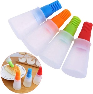 2024 Kitchen Product Silicone Oil <b>Bottle</b> <b>Brush</b> with Grill Oil Food Grade Non-Stick Heat Resistant Portable for Barbecue & Baking - Product Image 1