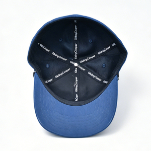 [Your Brand] Unisex <b>Navy</b> Blue 6-Panel Baseball Cap G Embroidery with Rope Trim Curved Back Casual Daily Wear <b>Hat</b> - Product Image 6
