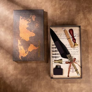 Vente en gros Rétro <span class=keywords><strong>Harry</strong></span> HP Stylo Plume Hibou Stylo Dip Boîte Cadeau en Bois et Bambou Cadeau d'anniversaire pour la fête des enfants - Product Image 6