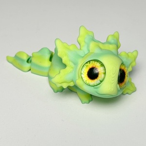 Figurines amusantes de salamandres imprimées en 3D, animaux imprimés en 3D, axolotl en plastique, jouet 3D - Product Image 5