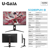 Moniteur de jeu de bureau pivotant réglable en hauteur U-GAIA S3280PUH-B 32 pouces écran plat 4K UHD 160Hz 95% DCI-P3