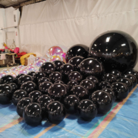 Boule miroir décorative, boules gonflables géantes métalliques, boule miroir argentée 100 cm 200 cm 300 cm pour événements, centres commerciaux, décoration de mariage DLGZ