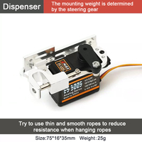 Dispositif de Libération de Charge Utile pour Drone Télécommandé Étanche, Crochet de Libération de Charge Maximale 30KG pour Largage par Corde, Accessoires pour Drones Multirotors
