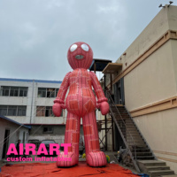 Ballon de dessin animé jouet modèle 3D extraterrestre gonflable sur mesure, modèle de forme extraterrestre gonflable de décoration de festival d'art