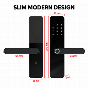 Cerradura Inteligente para Puerta con Huella Digital, Teclado y Control por Aplicación, Compatible con Sinon Tuya WiFi TTlock Bluetooth, para Hogar, Apartamento u Oficina, Venta al Por Mayor - Product Image 3