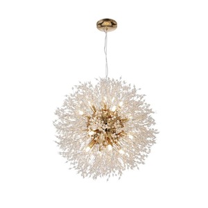 French Light Luxury Dandelion <strong>Crystal</strong> Chandelier Nordic Candle Bedroom Room Clothing Store Spherical Lighting Fixtures - Product Image 5