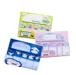 DHF519 Wholesale Sanrio90 Sheets Cinnamoroll Memo Pad Sticky Notes School Office Stationery Index N-time Sticky Notes Bookmarks
