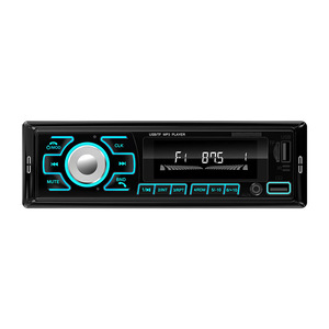 Reproductor de audio para coche, de un solo DIN, MP3, con Bluetooth, manos libres, radio FM, luces de colores cambiantes, reproductor estéreo para automóvil. - Product Image 5