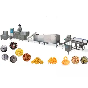 Breakfast Cereal Extruder Twin Screw Extruder Machine Food Processing Machinery Line Food Equipment
