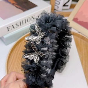 Rửa mặt tóc phụ kiện tùy chỉnh bướm headbands Chiều rộng mịn phụ nữ hairbands bán buôn <span class=keywords><strong>Head</strong></span> Bands - Product Image 2