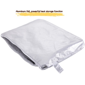 Alas Pendingin & Penghangat Hewan Peliharaan Serbaguna dengan Gel Es dan Kain Dingin serta Fleece, Tempat Tidur Anjing Penghangat Diri, Dapat Dicuci dengan Mesin - Product Image 5