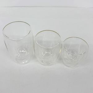 Prix direct usine – Tasses à café en verre à double paroi 8oz, 12oz, 15oz – Gobelets en borosilicate résistant à la chaleur pour paillettes - Product Image 2