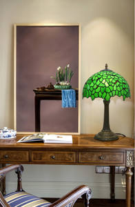 30CM estilo mediterráneo contemporáneo creativo Simple bar restaurante dormitorio mesita de noche Tiffany vidrieras lámpara de mesa Industrial - Product Image 6